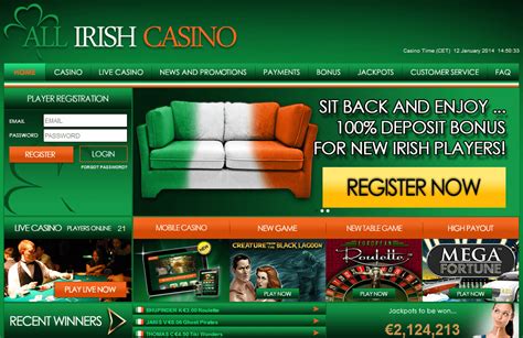 Обзор All Irish Casino  Честный обзор от Casino Guru